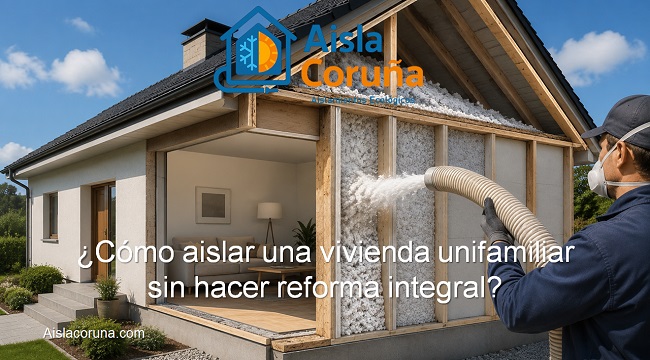 Cómo aislar una vivienda unifamiliar sin hacer reforma integral