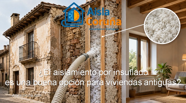 el aislamiento por insuflado es una buena opcion para viviendas antiguas